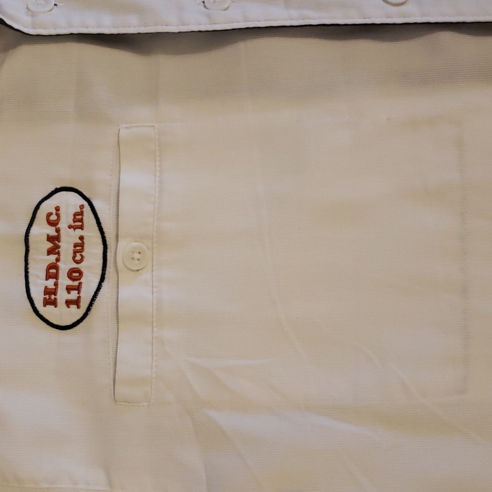 Harley Davidson, Large Mens Racing Performance Button-down short sleeve shirt - Picture 4 of 8
